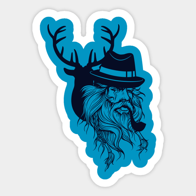 The Hunter Sticker by Designious